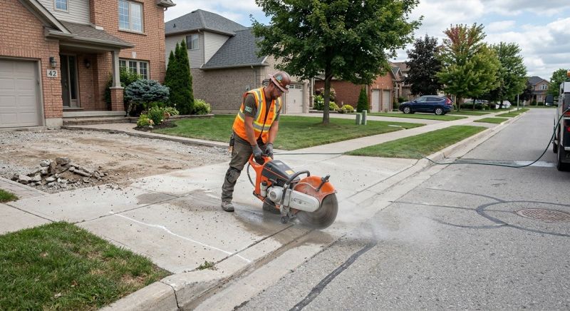 Sidewalk Cutting in Corpus Christi, TX